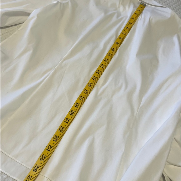 Classic White Lafayette 148 New York Women’s Button Down Shirt Size 14 - Picture 16 of 16